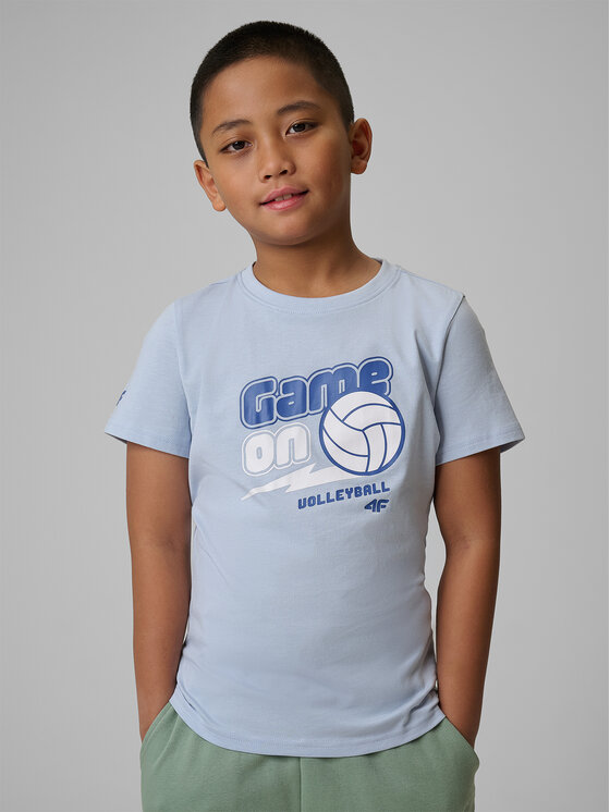 4F 4F T-Shirt COMMUNITY SPORTS Niebieski jasny Regular Fit