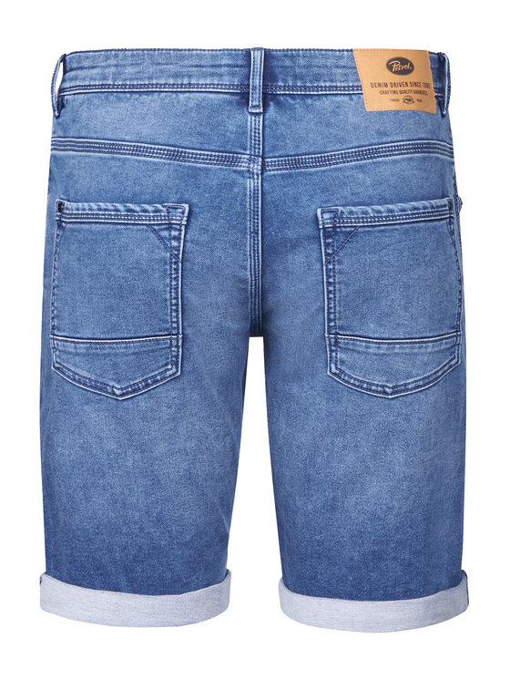 Petrol Industries Petrol Industries Szorty jeansowe M-ROS-SHO001 Niebieski Slim Fit