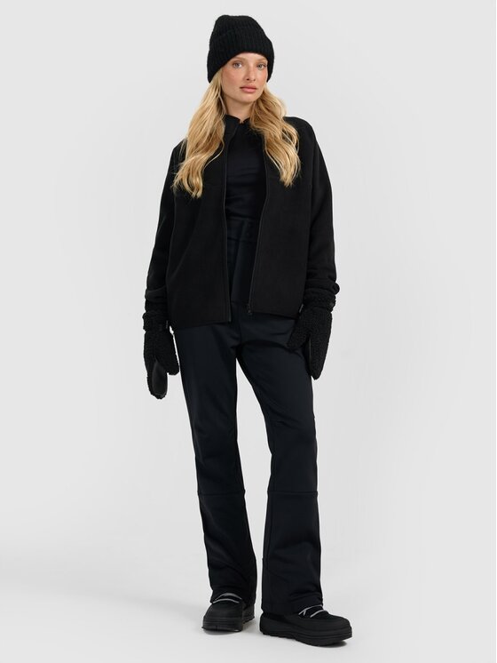 4F 4F Felpa di pile 4FRAW25TFLEF450-20S Nero Oversize