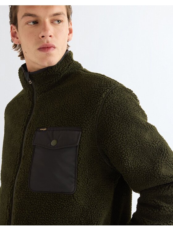 Wrangler Wrangler Kurtka przejściowa FCE JACKET Zielony Relaxed Fit