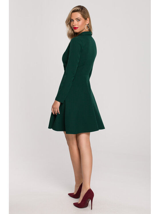 Makover Makover Abito da sera K138 Verde Regular Fit