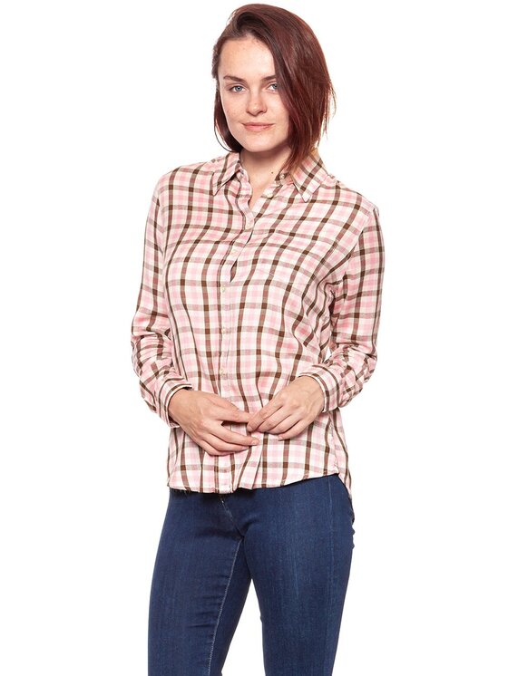 Wrangler Wrangler Koszula 1 PKT SHIRT Różowy Regular Fit