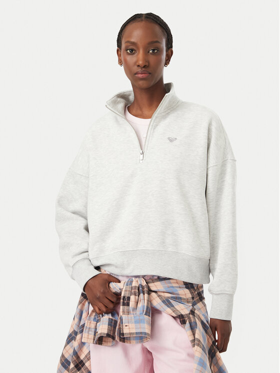 Roxy Roxy Felpa Everfree ERJFT05137 Grigio Regular Fit