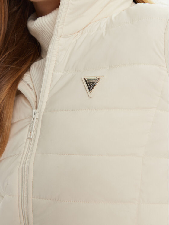 Guess Guess Dūnu jaka Diann V4YL04 WF3X0 Écru Regular Fit