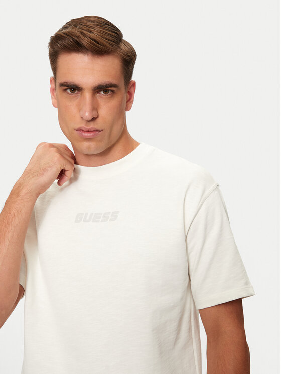 Guess Guess Tricou Z4BI00 KCE21 Écru Regular Fit