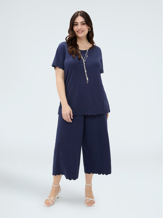 Fiorella Rubino Fiorella Rubino Pantaloni di tessuto P816L002336N034 Blu Regular Fit