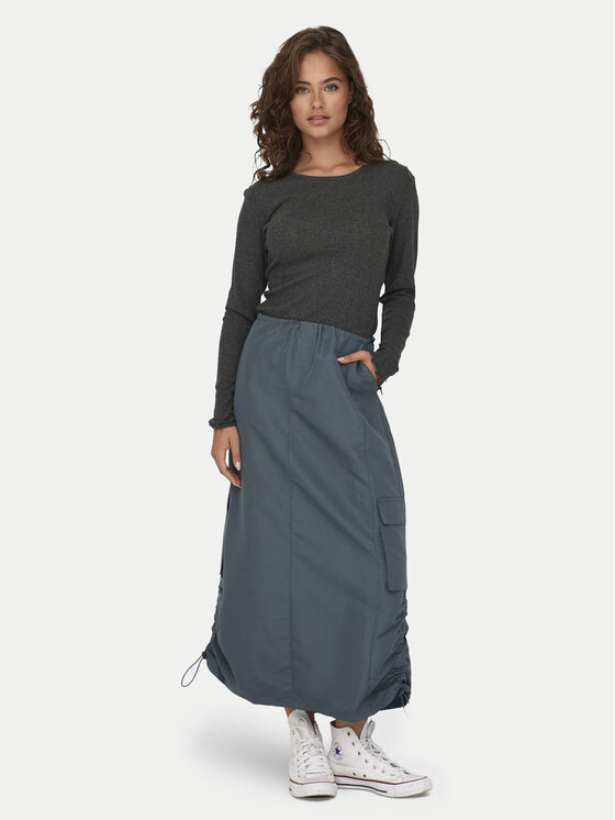 ONLY ONLY Bluzka Carlotta 15291987 Szary Regular Fit