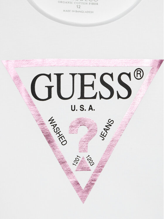 Guess Guess T-shirt J73I56 K8HM0 Bijela Regular Fit
