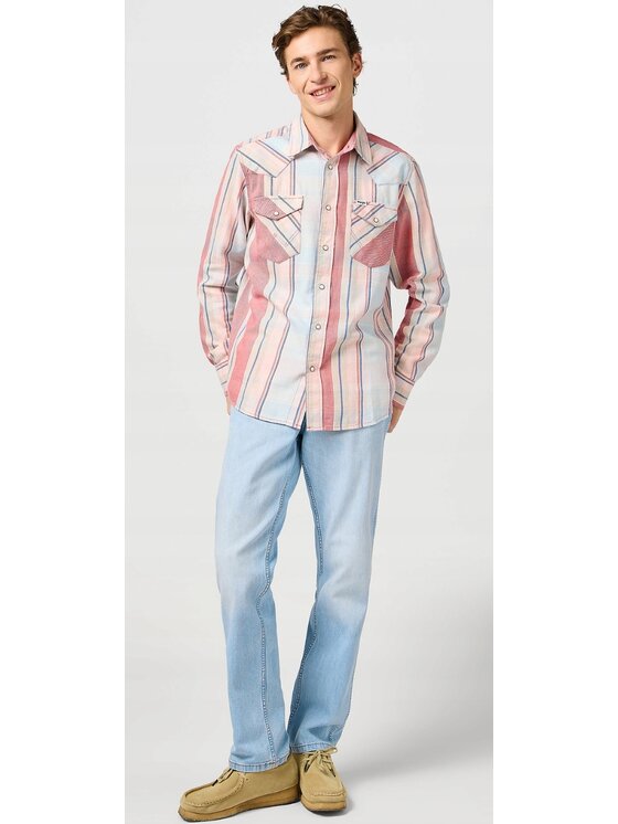 Wrangler Wrangler Jeansy Greensboro Niebieski Regular Fit