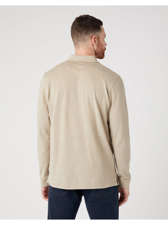 Wrangler Wrangler T-Shirt REFINED POLO Zielony Regular Fit