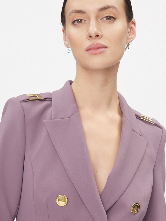 Elisabetta Franchi Elisabetta Franchi Zakó GI-061-36E3-V600 Lila Slim Fit