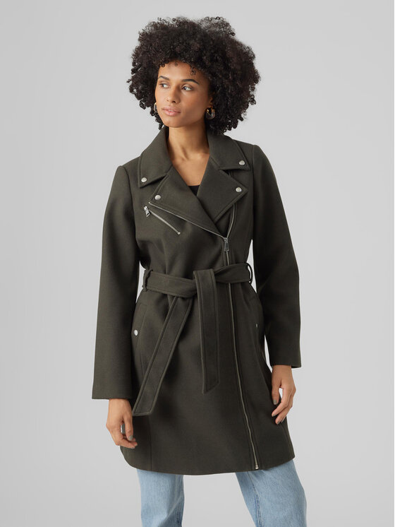 Vero Moda Prechodný kabát 10289973 Sivá Regular Fit