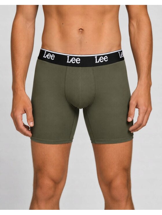 Lee Lee Bokserki Hale 3 Pack Medium Sports Trunks Czarny