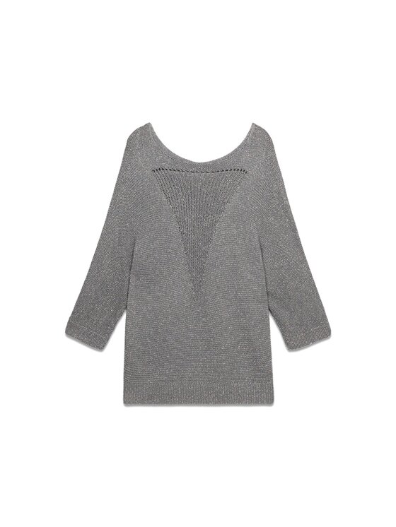 Oltre Oltre Cardigan M460E001816N013 Grigio Over Fit