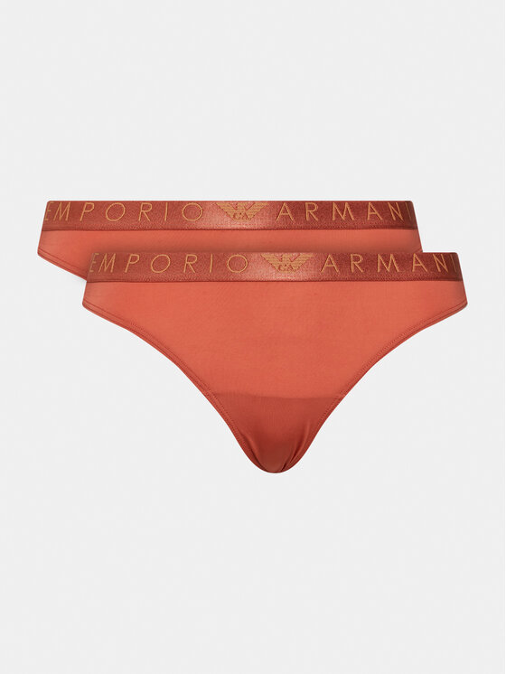 Emporio Armani Underwear 2 biksīšu pāru komplekts 163337 3F235 03051 Brūns