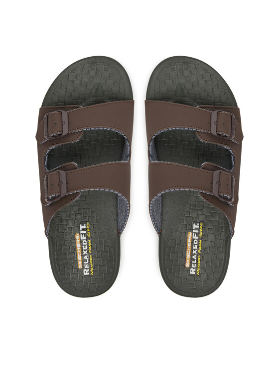 Skechers Skechers Natikači Pelem-Rolento 66042/CHOC Rjava