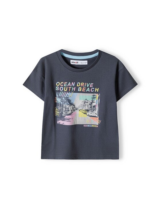MINOTI MINOTI T-Shirt 13tee 22 Szary Regular Fit