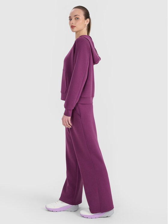 4F 4F Bluza 4FWSS25TSWSF1577-50S Fioletowy Regular Fit