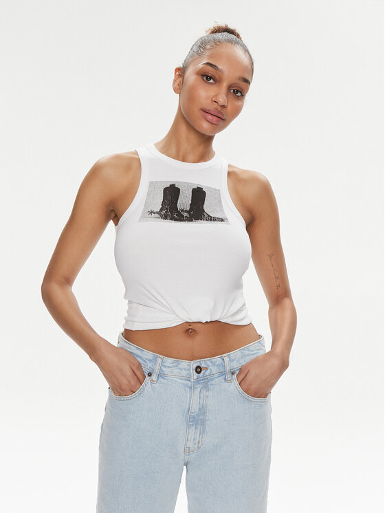 HUGO Hugo Top Classic 50508634 Alb Slim Fit