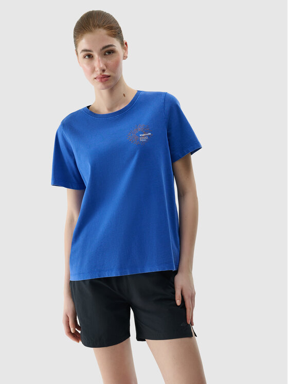 4F 4F T-Shirt HALNY Niebieski Regular Fit