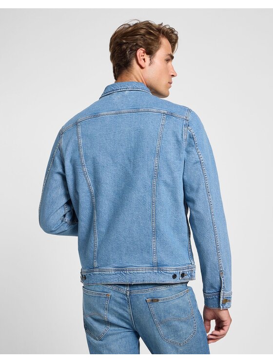 Lee Lee Kurtka jeansowa 112363663 Niebieski Regular Fit