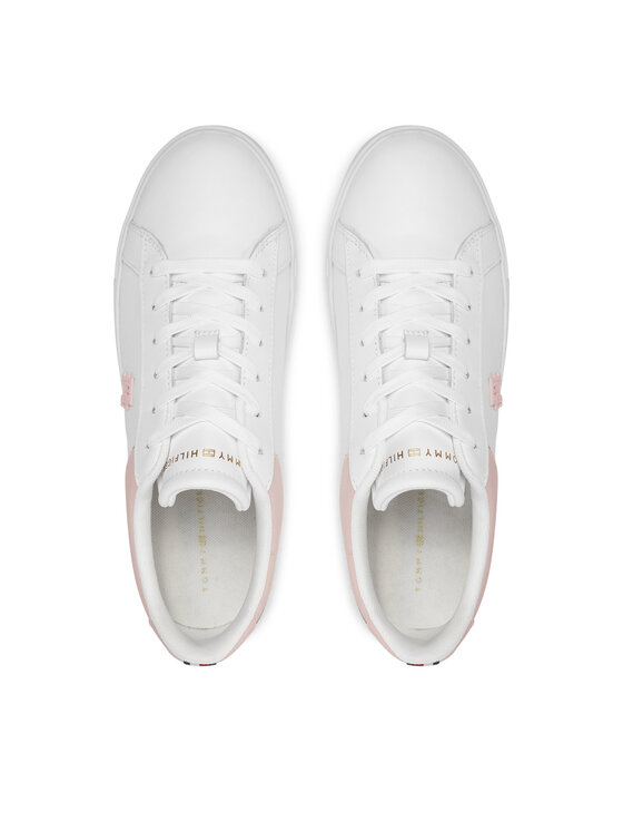 Tommy Hilfiger Tommy Hilfiger Laisvalaikio batai Th Platform Court Sneaker FW0FW07910 Balta