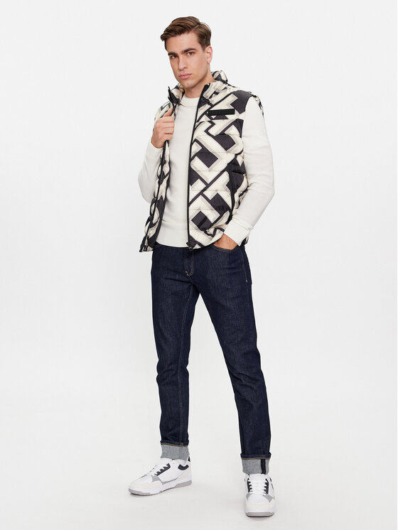 Tommy Hilfiger Tommy Hilfiger Kamizelka New York MW0MW34020 Beżowy Regular Fit