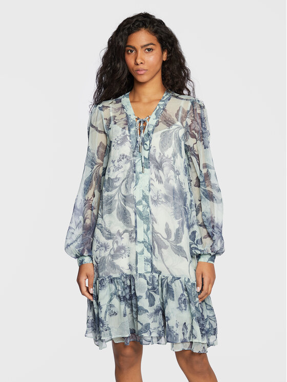 Guess Guess Rochie de zi W3RK01 WDW52 Albastru Regular Fit