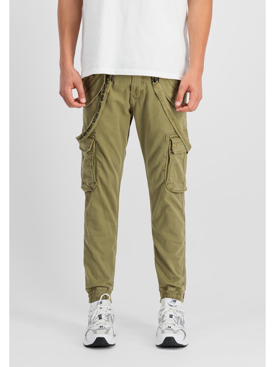 Alpha Industries Alpha Industries Spodnie materiałowe 128202 Khaki Slim Leg