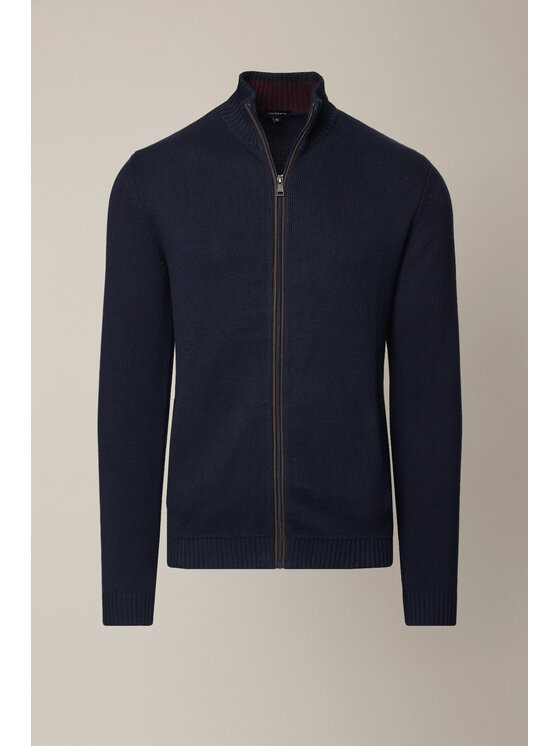 Lancerto Lancerto Sweter Algar SW073225000031 Granatowy Regular Fit