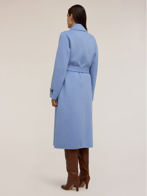 Motivi Motivi Cappotto 0082Q100623N004 Turchese Regular Fit