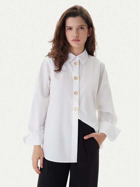 KARL LAGERFELD KARL LAGERFELD Ing B1W11012 Fehér Regular Fit