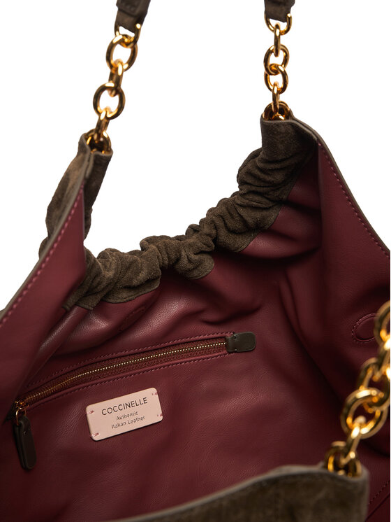 Coccinelle Coccinelle Torebka V5G Coccinellesmash Suede Bim E1 V5G 11 02 01 Khaki
