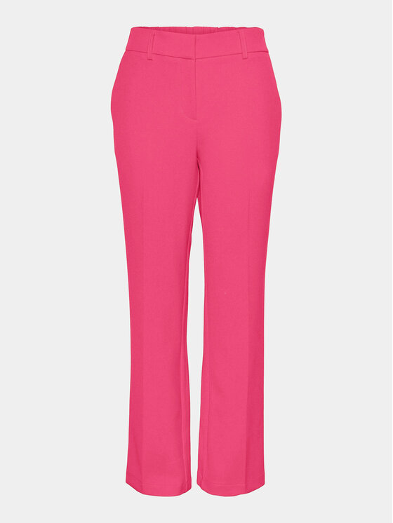 YAS YAS Текстилни панталони Likka 26030744 Розов Regular Fit