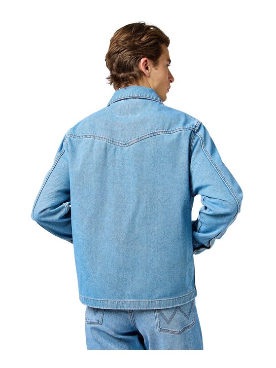 Wrangler Wrangler Giacca di jeans 112362738 Blu Regular Fit