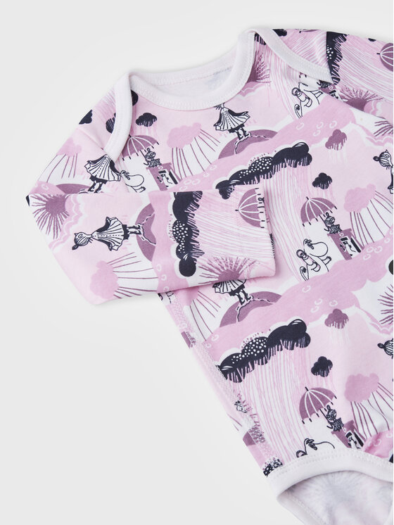Reima Reima Детско боди MOOMIN Charmerande 5200071A Розов Regular Fit