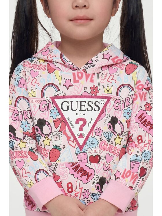 Guess Kids Guess Kids Sukienka codzienna 183735 Kolorowy Classic Fit