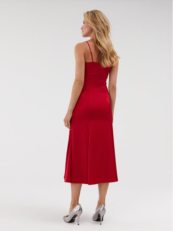Guess Guess Sukienka codzienna W3BK0T WEFC2 Czerwony Regular Fit