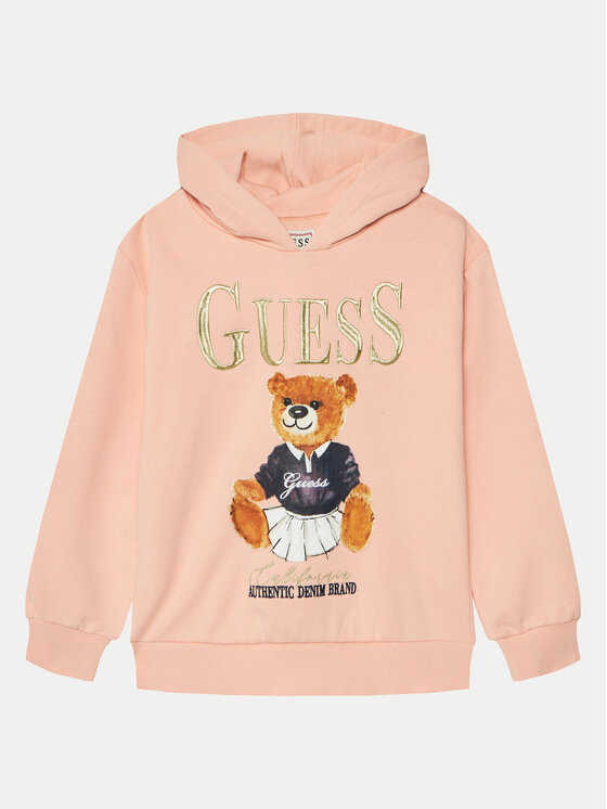 Guess Mikina J5RQ04 KAD74 Koralová Regular Fit