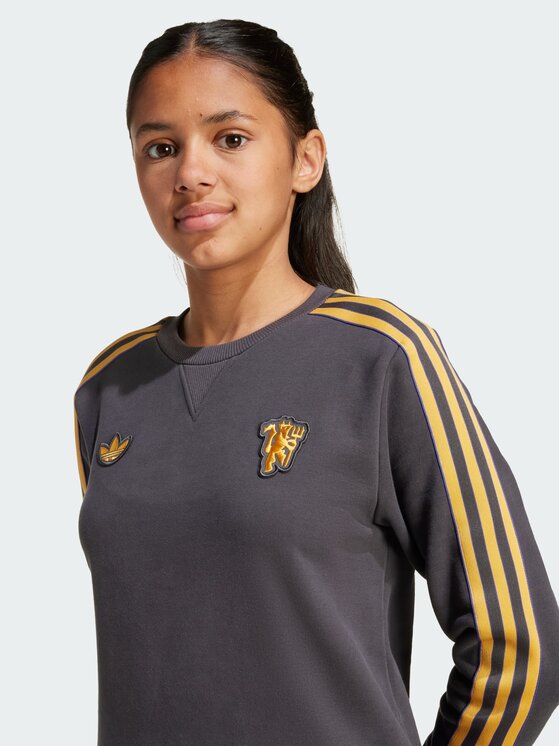 adidas adidas Bluza Manchester United Terrace Icons Czarny Regular Fit