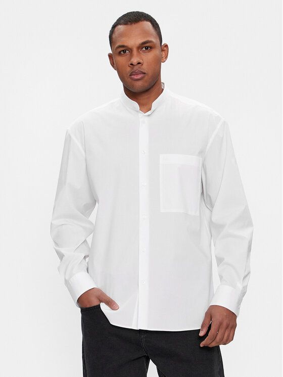 Férfi Ing Calvin Klein, Méret: XS, Fehér, Modern K10K111736
