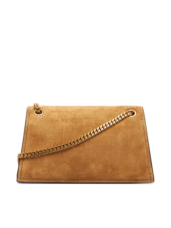 Tory Burch Tory Burch Handtasche Kira Turnlock Suede Mini Bag 178150 Braun