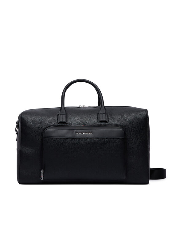 Tommy Hilfiger Geantă de weekend Th Central Duffle AM0AM14739 Negru