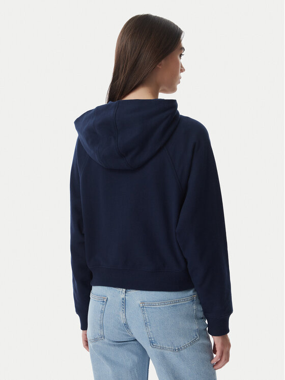 Tommy Jeans Tommy Jeans Džemperis ar kapuci Flag DW0DW22834 Tumši zils Boxy Fit