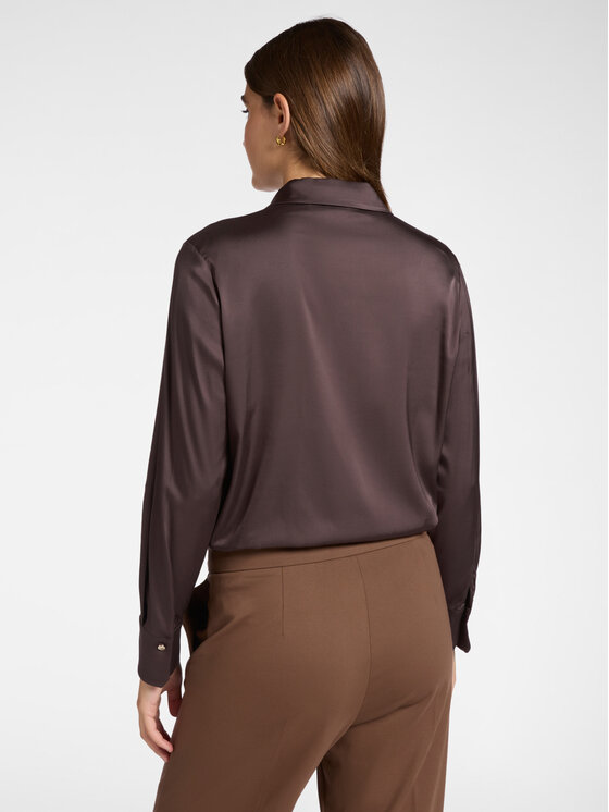 Elena Mirò Elena Mirò Camicia 5127P100232N032 Marrone Slim Fit