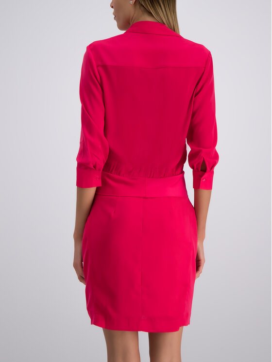 Guess Guess Košeľové šaty W93K95 WAF20 Ružová Regular Fit