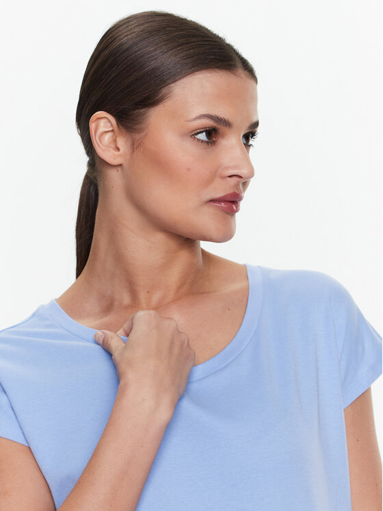Max&Co. T-shirt cropped bianca con logo MX0334-MX057