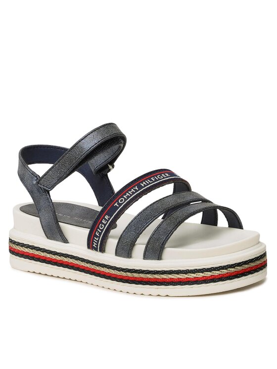 Sandale Tommy Hilfiger Platform Velcro Sandal T3A2-32763-0568 M Bleumarin