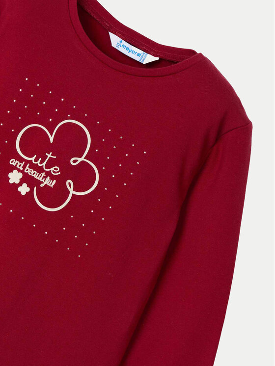 Mayoral Mayoral Bluza 178 Rdeča Regular Fit