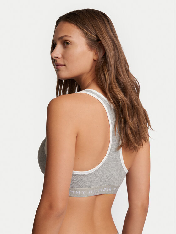 Tommy Hilfiger Tommy Hilfiger Podprsenkový top UW0UW06270 Světle šedá